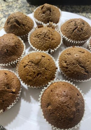 Foto de Queques de Chocolate com Nozes
