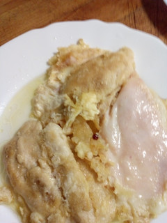 Una foto de San jacobo de pollo con pavo y queso