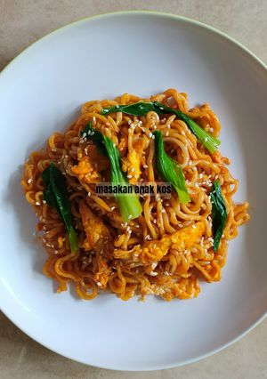 Foto resep Mie Samyang KW / Gekikara Ramen Ayam Pedas (Rp 7.000)