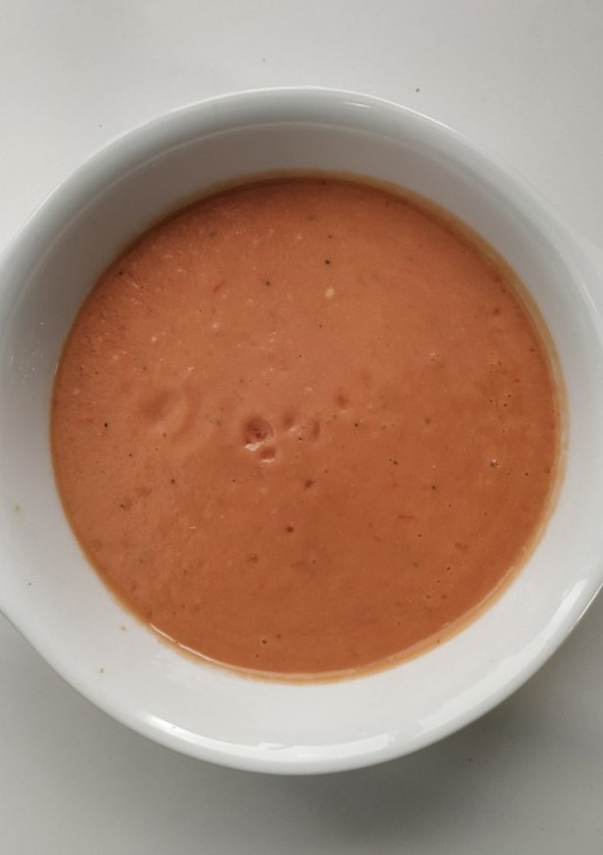 Una foto de Gazpacho sin pan