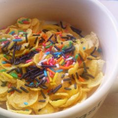A picture of Breakfast Cereal With Sprinkles.