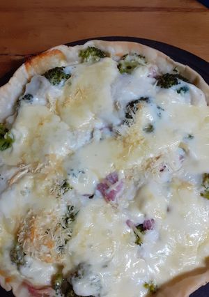 Una foto de Tarta de brócoli y queso