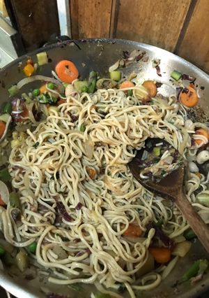 Una foto de Chow mein