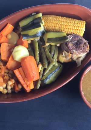 Una foto de Puchero canario en olla rápida