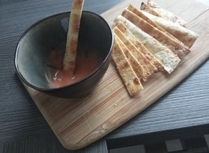 Une photo de Lamelles de crêpes épicées