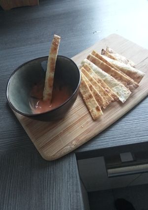 Une photo de Lamelles de crêpes épicées