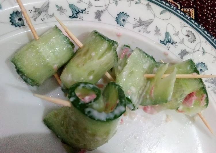 Step-by-Step Guide to Make Any-night-of-the-week Cucumber rolls as side dish