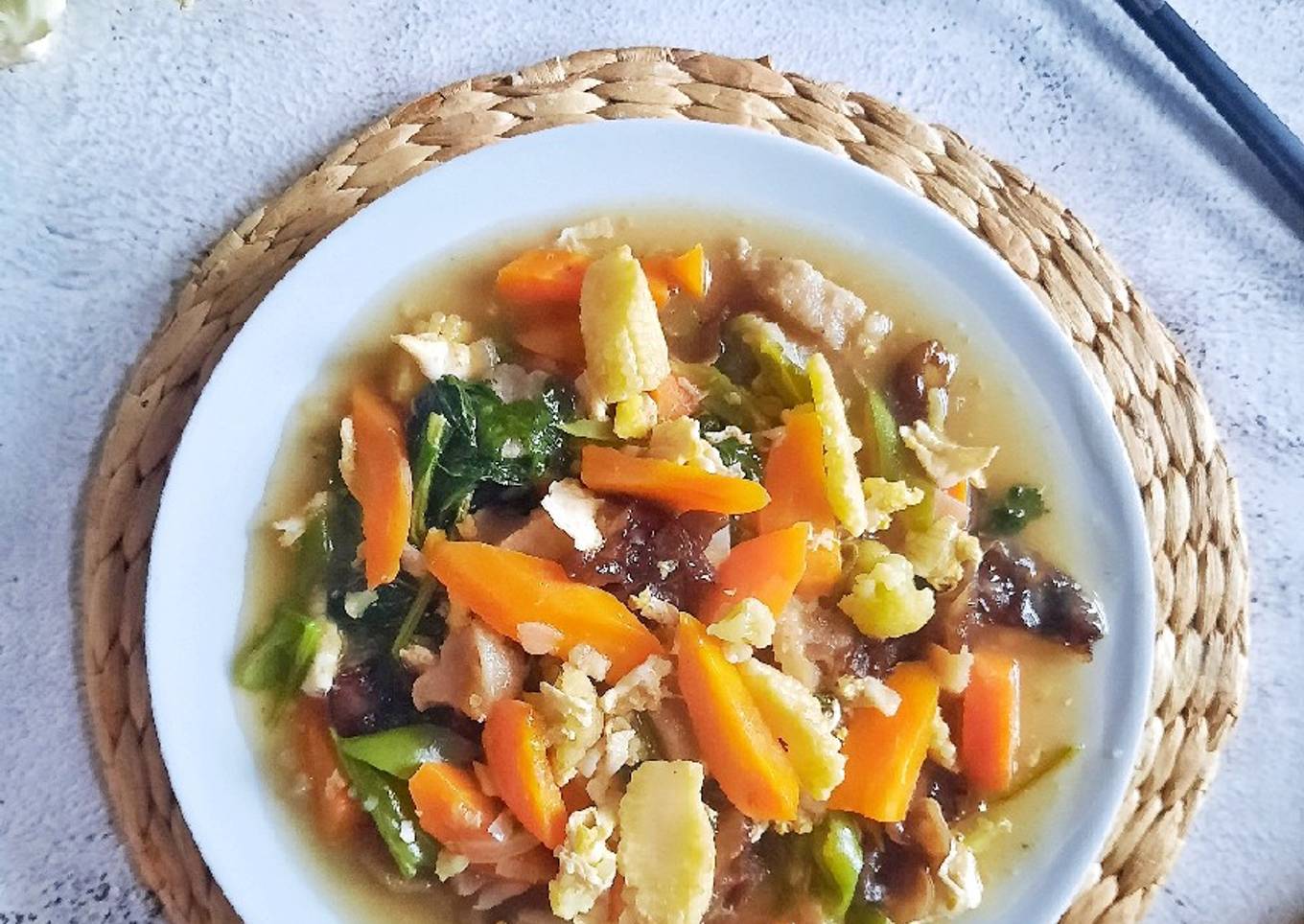 Capcay goreng Kuah Kental