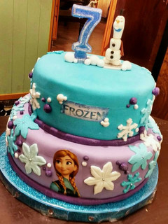 Una foto de Torta de cumpleaños en fondant