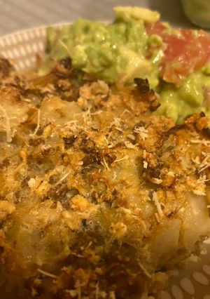 Una foto de Pastel de coliflor y carne