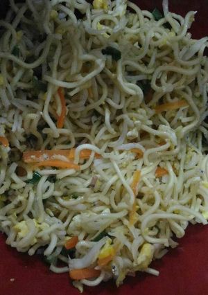 Foto resep Mie goreng teri medan pedas