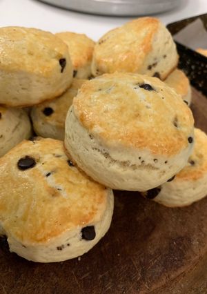 Una foto de Scones con chips de chocolate