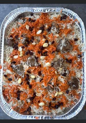 A picture of Afghani Kabuli Pulao.