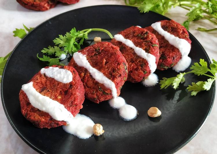 Steps to Prepare Ultimate Baked Beetroot Falafel