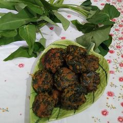 Crispy Water Spinach Fritters A picture of Crispy Water Spinach Fritters.