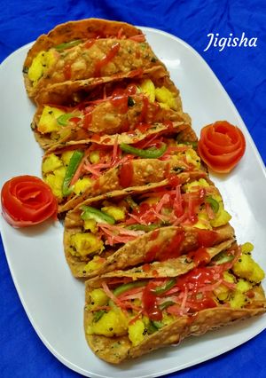 A picture of Thepala tacos.