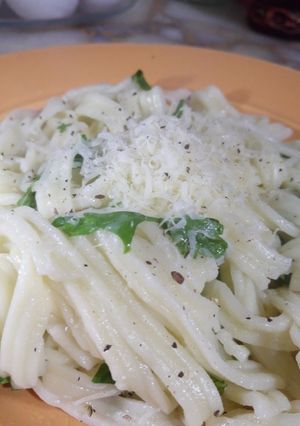 Una foto de Fideos caseros versión gluten free