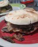 Sándwich rápido champi-queso