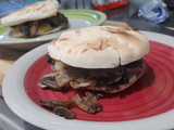 Sándwich rápido champi-queso