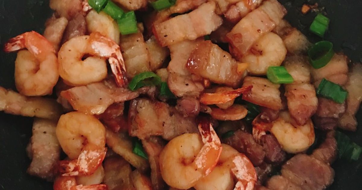 Cách Làm Món Tôm Rim Thịt Ba Rọi của 𝖢𝖺𝗆𝗂 - Cookpad