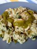 Arroz con pollo y cilantro