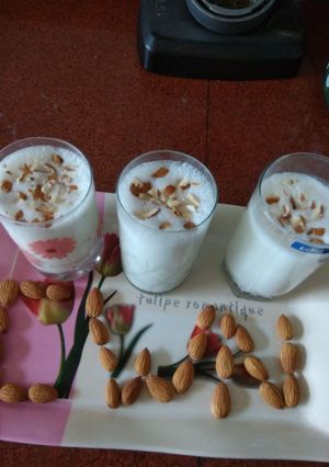 A picture of Badam shake.