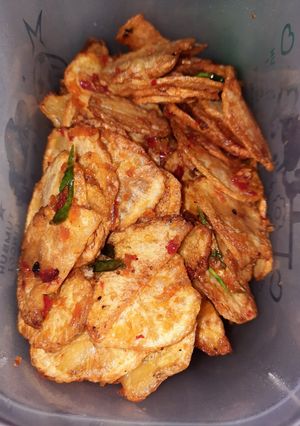 Foto resep Keripik kentang pedas