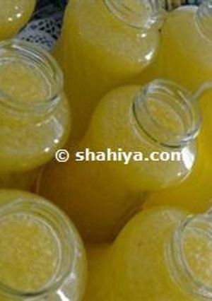 A picture of Homemade Bousfeir Syrup.