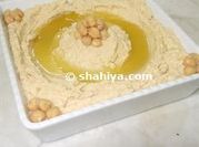 A picture of authentic hummus