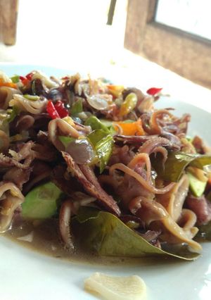 Foto resep Cumi Asin Pete