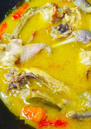 Foto resep Ayam kampung bumbu kuning
