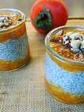 Pudding de chia - coulis de Kaki