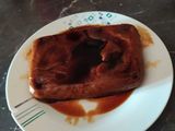 Flan confinado al microondas