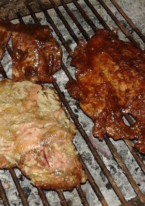 Una foto de 3 matambres de cerdo, 3 sabores distintos