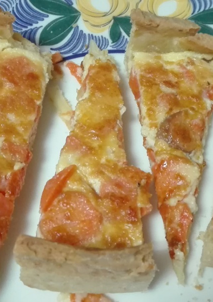 Una foto de Quiche de zanahorias