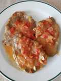 Filetes de cabeza de lomo en salsa