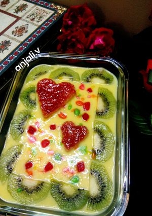 A picture of Old Fashioned Bread Custard pudding.