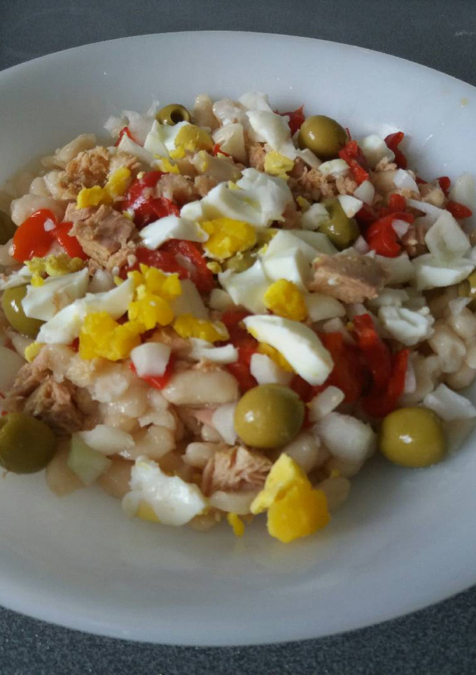 Una foto de Judías Blancas en ensalada