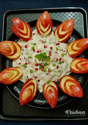 A picture of Russian fruit salad.