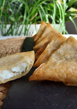 Une photo de Samoussas Chèvre miel menthe