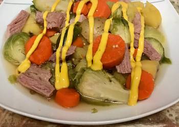 Easiest Way to Cook Appetizing Corn beef and brussels sprouts