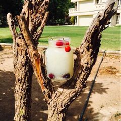 A picture of Litchi and cherry Mocktail(lychee).
