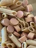 Penne com Salsichas