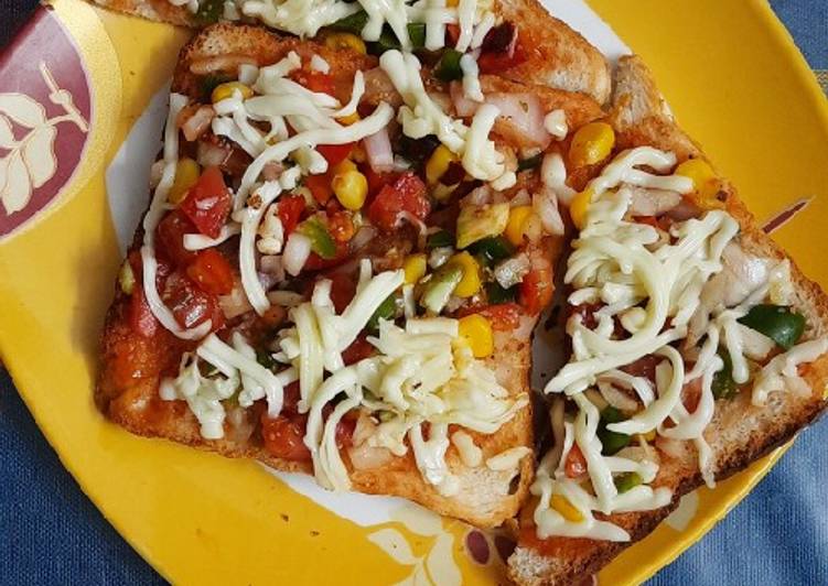 Recipe of Homemade Bread pizza cheese