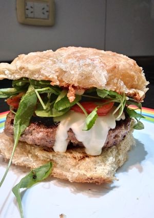 Una foto de Hamburguesas simples y ricas