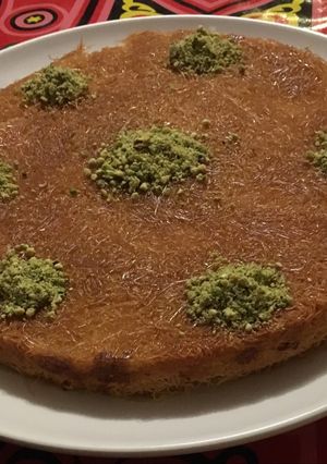 صورة لوصفة كنافة بالجبن والقشطة