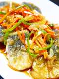 Healthy Aji Nanbanzuke (Japanese Marinated Horse Mackerel) Without Frying