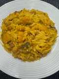 Risoni alla zucca e ceci