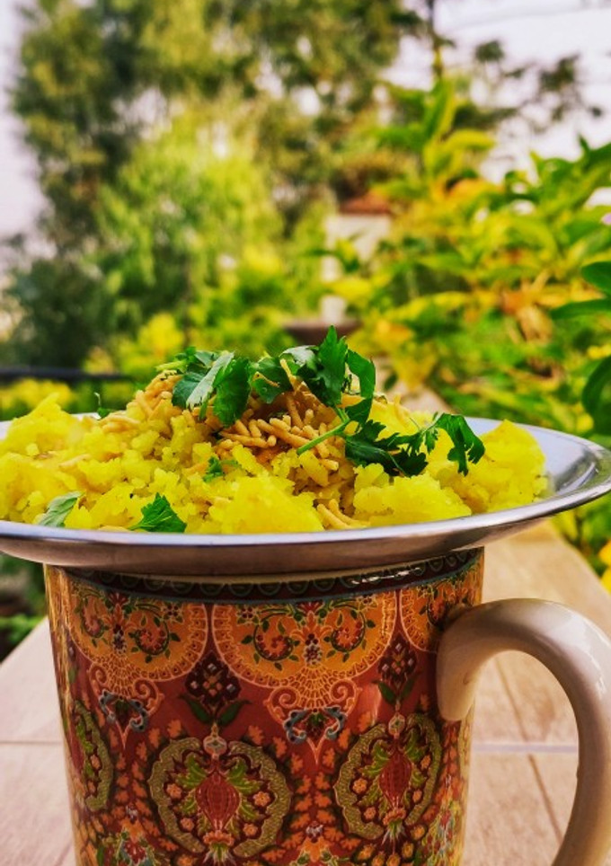 A picture of Kanda Poha.