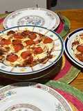 Pizza con masa de avena